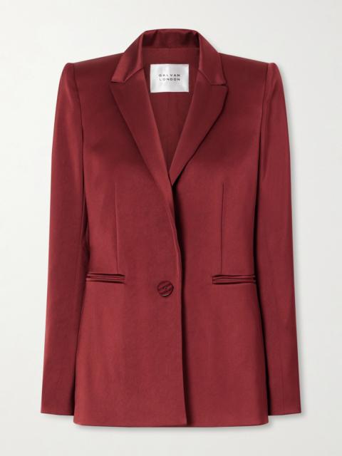 GALVAN Sculpted Satin Blazer