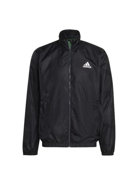 adidas Sportswear Graphic Track Jacket 'Black' H18415