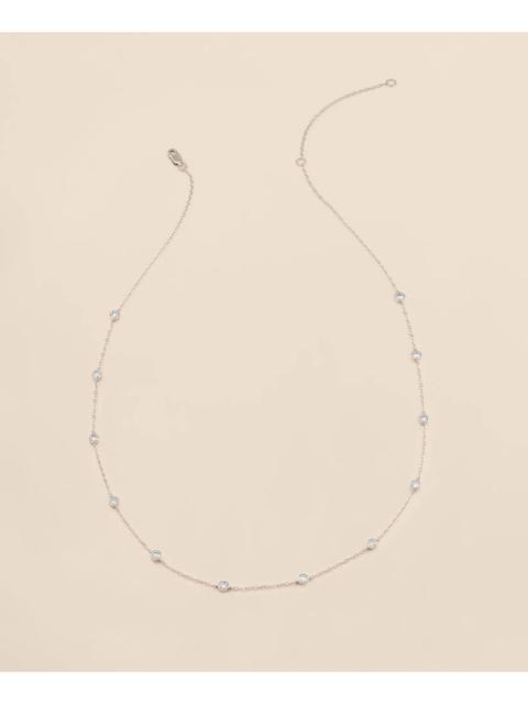 Brooks Brothers 1 CT. Lab-Grown Diamond 14k White Gold Station Necklace