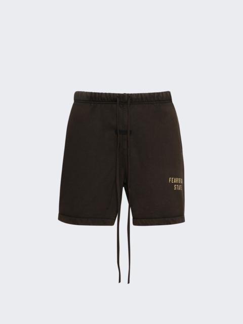 ESSENTIALS Heavy Fleece Soccer Short Brown