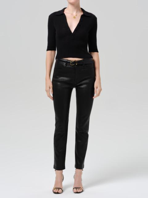 Citizens of Humanity Amelie Polo Sweater In Black