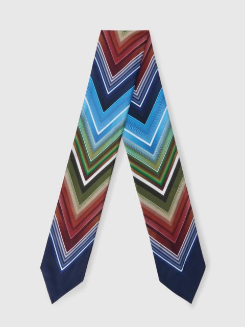 Missoni Silk neck scarf with macro zigzag print