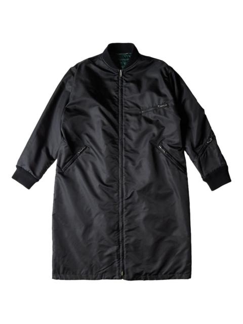 MM6 Maison Margiela long zip-front bomber coat