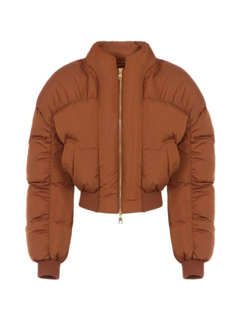 ELISABETTA FRANCHI down jacket in voile fabric