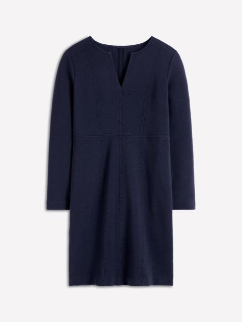 BODEN Colette Ottoman Shift Dress-Navy