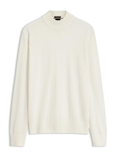 BOSS MOCK-NECK SWEATER IN EXTRA-FINE MERINO WOOL