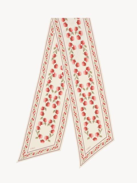 Chloé THE CHLOÉ FOLK BANDEAU SCARF IN SILK CRÊPE