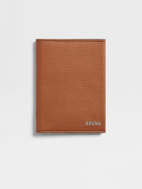 ZEGNA FOLIAGE DEERSKIN PASSPORT CASE