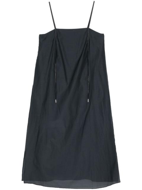 PESERICO sleeveless semi-sheer top