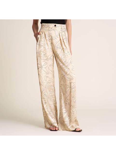 M.M.LaFleur Bia Pleated Trouser - Printed Burnout