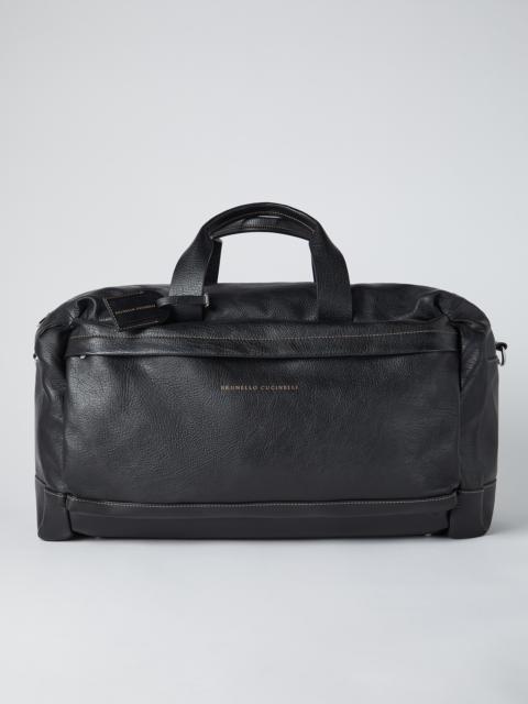 Grained calfskin travel bag