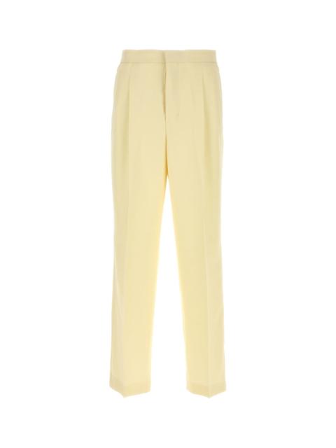 Yellow pastel wool pant