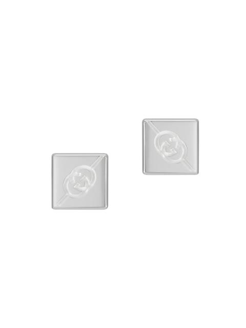 GUCCI Men's Tag Earrings - Silver
