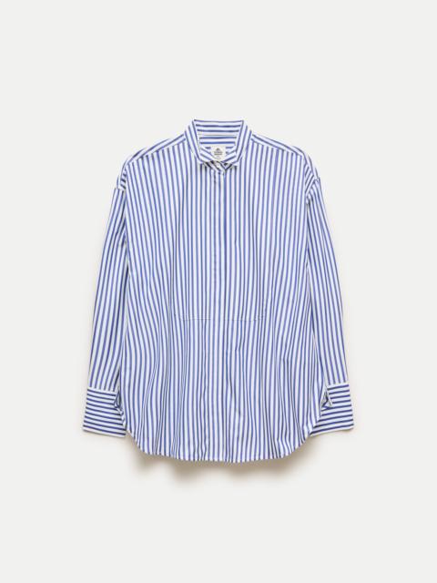 J.CREW Tuxedo-bib button-up in striped Thomas Mason® cotton poplin