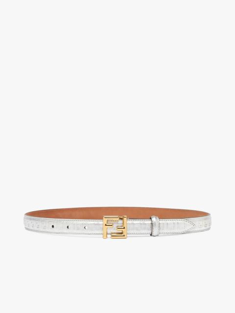 FENDI Silver leather belt