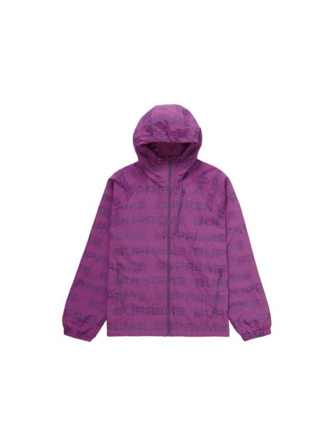 Supreme Supreme Logo Ripstop Hooded Track Jacket Purple