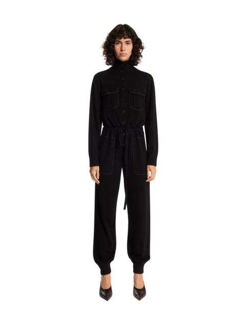 GUEST IN RESIDENCE Blue Flight Suit Cashmere Jumpsuit