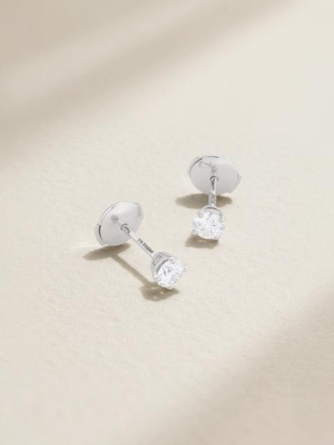 De Beers Db Classic Platinum Diamond Earrings