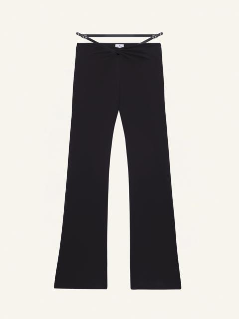 courrèges SLASH STRAP JERSEY PANTS