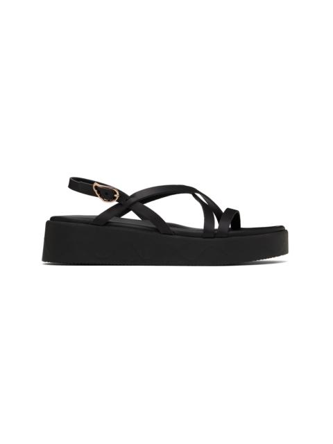 ANCIENT GREEK SANDALS Black Silia Sandals