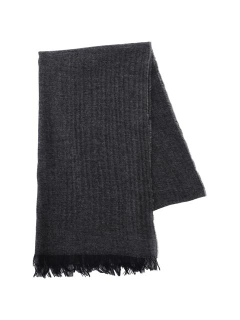 CORNELIANI mélange-effect scarf