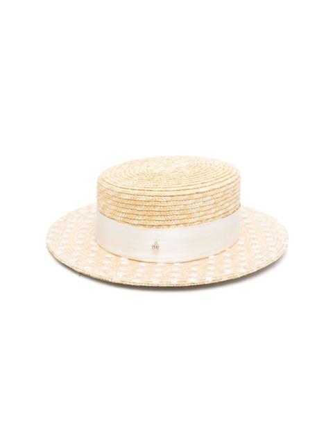 MAISON MICHEL Kiki straw canotier hat