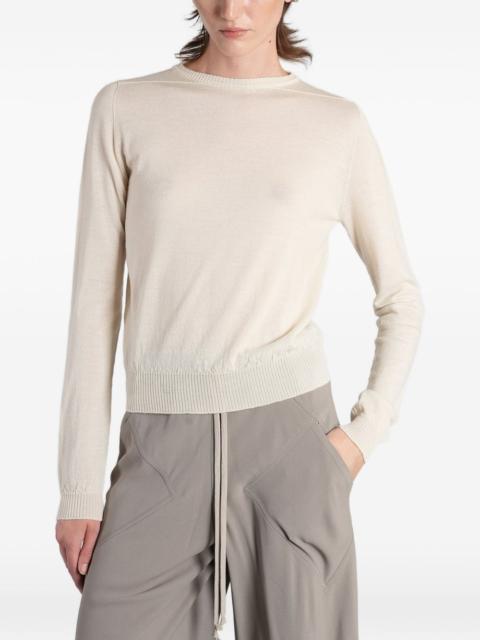 Rick Owens ribbed-trim sweater