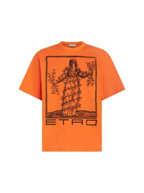 Etro Allegory of Strength-print cotton T-shirt