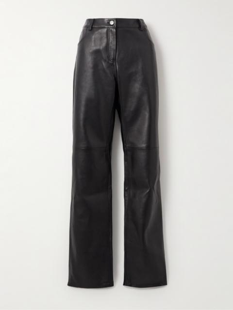 MAGDA BUTRYM Leather Straight-leg Pants