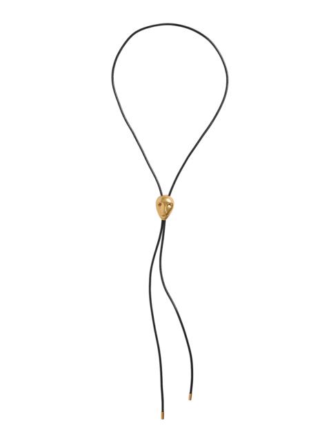 KHAITE Visage Bolo Tie gold