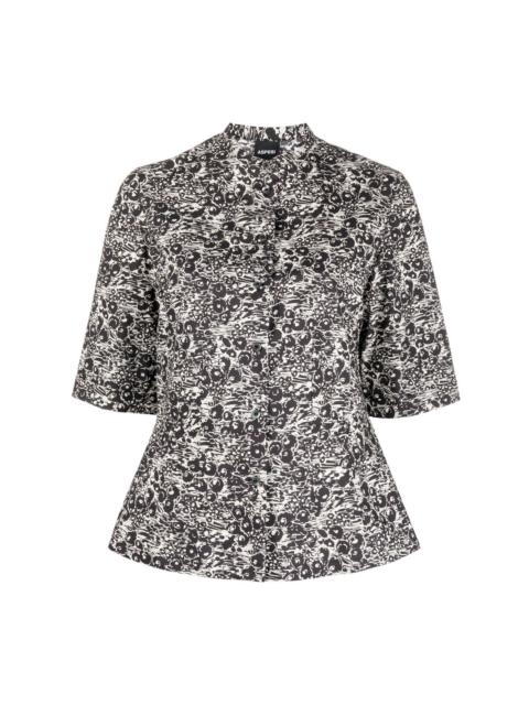 Aspesi all-over print half sleeve shirt