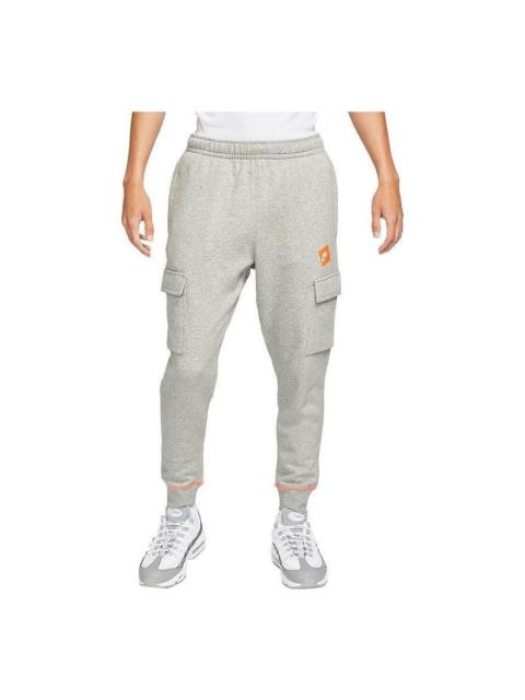 Nike Nike Sportswear Just Do It Fleece Cargo Pants 'Dark Heather Grey' DD6268-063