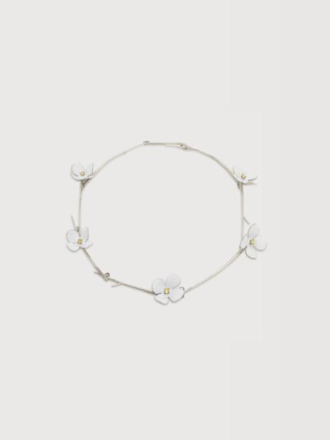 Marni WHITE ENAMEL DAISY NECKLACE