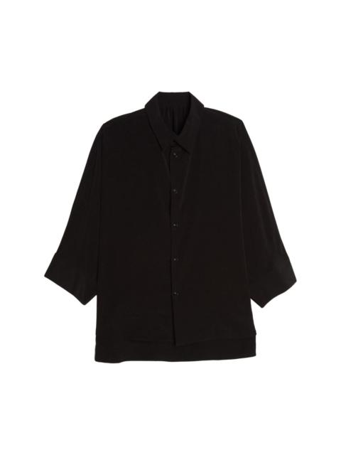 Yohji Yamamoto long-sleeve button-up shirt