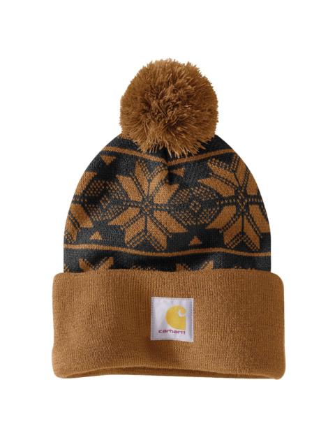 Carhartt Women's Knit Pom Jacquard Beanie