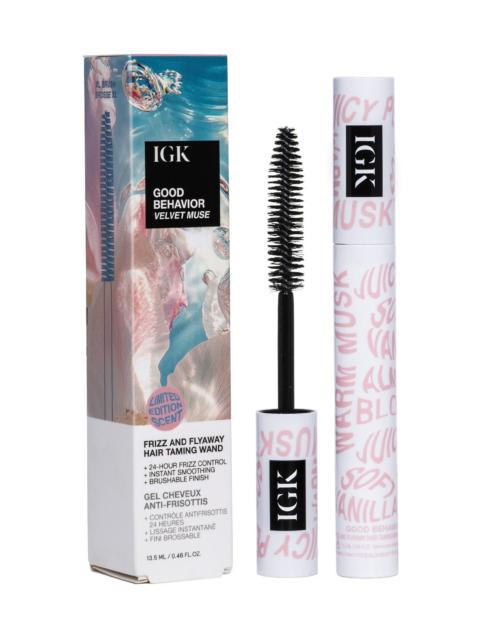 IGK Hair Good Behavior Frizz and Flyaway Lightweight Gel Hair Taming Wand, Velvet Muse Scent