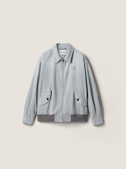 Miu Miu Old twill blouson jacket