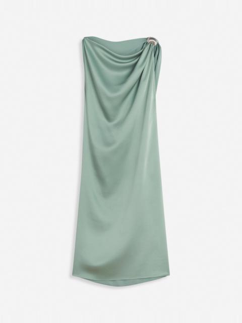 Lanvin ARPÈGE RING DRAPED SATIN DRESS