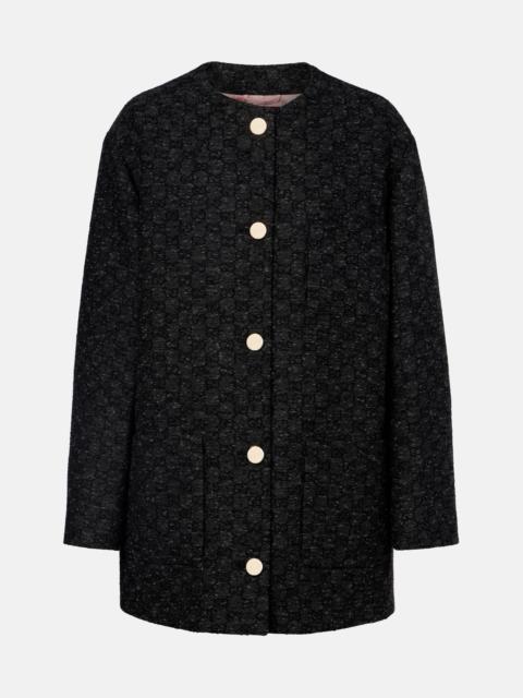 GUCCI GG wool-blend coat