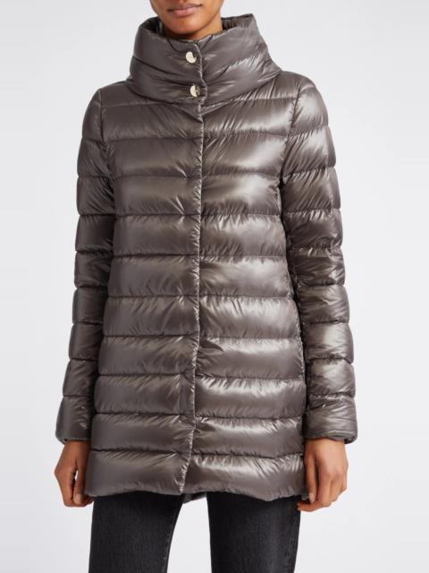 Amelia Water Resistant High-Low Down Jacket