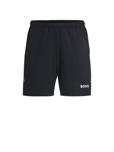 BOSS BOSS X MATTEO BERRETTINI ACTIVE TENNIS SHORTS WITH FOUR-WAY STRETCH