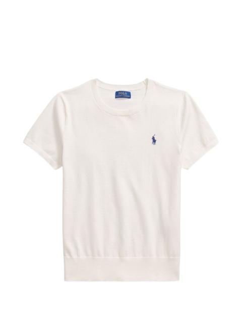 Polo Ralph Lauren logo-embroidered short-sleeve sweater