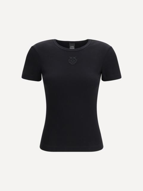 PINKO Brugherio T-Shirt with embroidered love birds logo