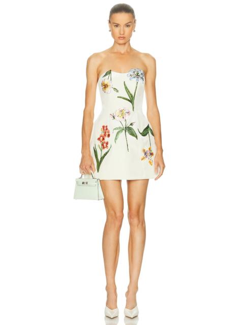 LEO LIN Rosario Velvet Mini Dress