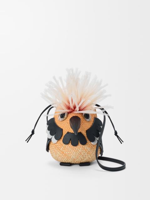 Loewe Bird bag in iraca palm and calfskin