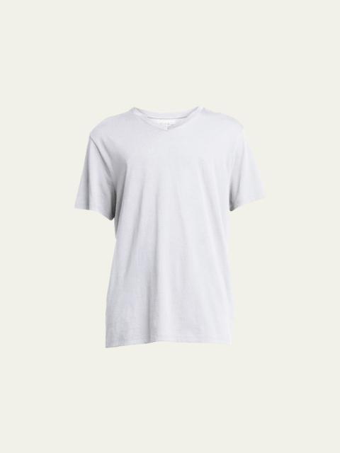 Vince Short-Sleeve V-Neck Jersey T-Shirt, Gray