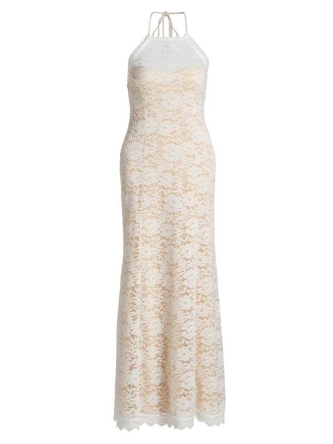 GENERATION LOVE Women's Garcia Lace Halterneck Maxi Dress - White Beige