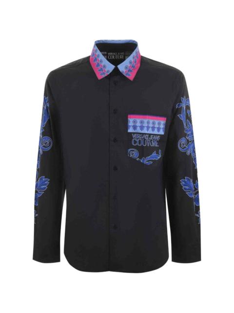 VERSACE JEANS COUTURE floral-print shirt