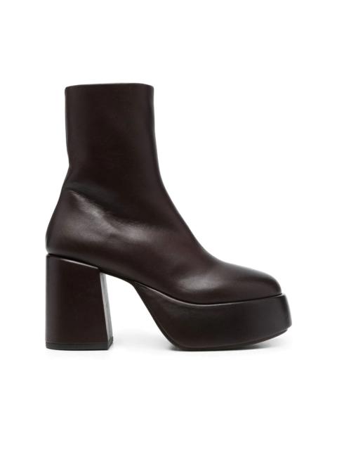 platform leather boots