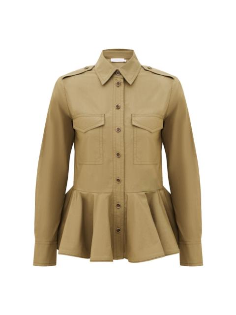 Zimmermann CLASH PEPLUM SHIRT